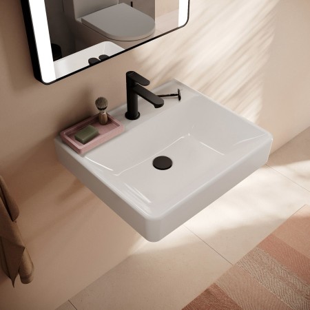 hansgrohe Xanuia Q Lavabo 550/480 avec trou de robinet sans trop-plein, SmartClean