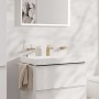 Robinet de lavabo monocommande hansgrohe Tecturis E 80 CoolStart avec bonde à tirette - vue détaillée