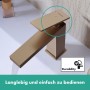 Robinet de lavabo monocommande hansgrohe Tecturis E 80 CoolStart avec bonde à tirette - vue technique