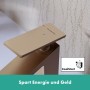 Robinet de lavabo monocommande hansgrohe Tecturis E 80 CoolStart avec bonde à tirette - vue technique