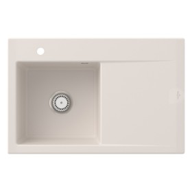 Villeroy & Boch Subway Style 45 Einbauspüle, Ablaufgarnitur mit Handbetätigung, Becken links
