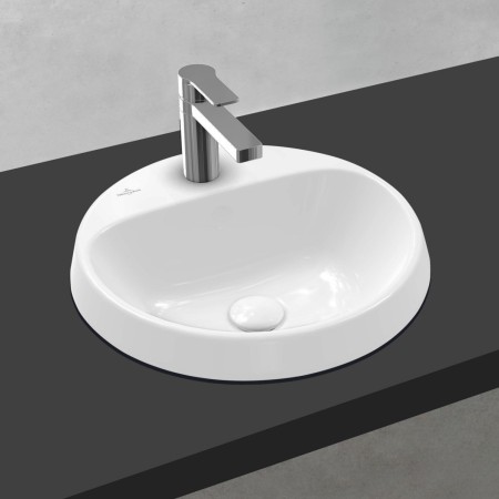 Villeroy & Boch Architectura Einbauwaschbecken 45 x 45 x 17 cm, rund, ohne Überlauf, ungeschliffen