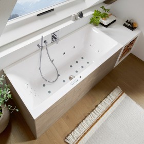Vasca Villeroy & Boch Subway 3.0 Duo 170 x 75 cm, Combipool Comfort, Posizione 2 + SilentFlow