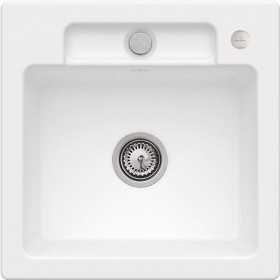 Lavello incasso Villeroy & Boch Siluet 50 S, scarico con azionamento eccentrico, reversibile