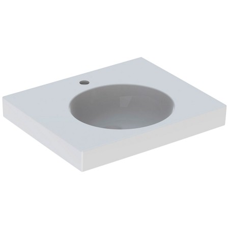 Évier Geberit Preciosa II 60 x 50 cm avec trou pour robinet, sans trop-plein