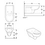 Geberit Renova Comfort WC sospeso, a scarico basso - immagine prodotto