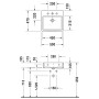 Duravit Vero Air Waschtisch geschliffen ohne Hahnloch 50 x 47 cm, ohne Überlauf - Detailansicht