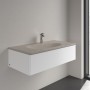 Villeroy & Boch Antao Schrankwaschtisch 100 x 50 cm, ohne Überlauf, mit 1 Hahnloch - technische Ansicht