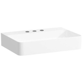 Lavabo LAUFEN Val, encastrable 60 x 42 cm avec 3 trous de robinet, sans trop-plein
