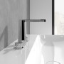 Rubinetto per lavabo a tre fori Villeroy & Boch Conum senza tappo di scarico - vista tecnica