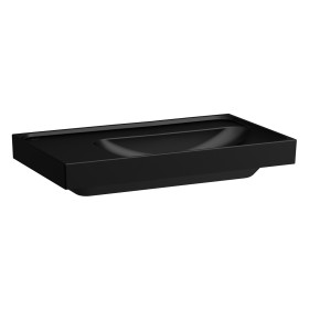 Vasque LAUFEN MEDA 80 x 46 cm, sans trou de robinet ni trop-plein, tablette à gauche