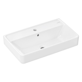 hansgrohe Xanuia Q Lavabo Compact 650/390 con Foro per Rubinetto e Troppopieno, SmartClean