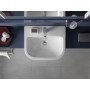 Duravit D-Code Halbeinbauwaschtisch 55 cm - Detailansicht