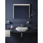Duravit D-Code Halbeinbauwaschtisch 55 cm - technische Ansicht