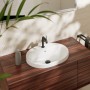 hansgrohe Xuniva U Lavabo encastré 55 x 45 cm, avec 1 trou de robinet et trop-plein - vue détaillée