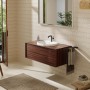 hansgrohe Xuniva U Lavabo encastré 55 x 45 cm, avec 1 trou de robinet et trop-plein - vue technique