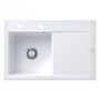Villeroy & Boch Subway Style 45 Einbauspüle, Ablaufgarnitur mit Handbetätigung, Becken links