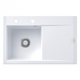 Villeroy & Boch Subway Style 45 Einbauspüle, Ablaufgarnitur mit Handbetätigung, Becken links