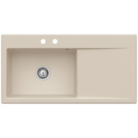 Villeroy & Boch Subway Style 60 Einbauspüle, Ablaufgarnitur mit Handbetätigung, Becken links