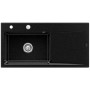 Lavello incasso Villeroy & Boch Subway Style 60 FLAT, scarico con azionamento eccentrico, vasca sinistra