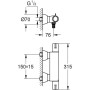 GROHE Grohtherm Special Thermostat-Waschtischbatterie - Detailansicht