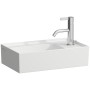 Lavabo LAUFEN Kartell 46 x 28 cm avec 1 trou de robinet, banquette à droite