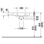 Duravit Architec Waschtisch 57,5 cm, Hahnloch rechts - Produktansicht