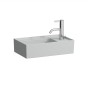 Vasque à main LAUFEN Kartell 46 x 28 cm avec 1 trou de robinet, banquette à droite