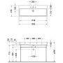 Duravit Vero Air Möbelwaschtisch mit 1 Hahnloch 120 x 47 cm, ohne Überlauf - Detailansicht
