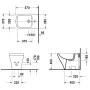 Duravit DuraStyle Stand-Bidet back to wall - Detailansicht