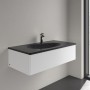 Villeroy & Boch Antao Schrankwaschtisch 100 x 50 cm, ohne Überlauf, mit 1 Hahnloch - technische Ansicht