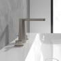 Rubinetto per lavabo a tre fori Villeroy & Boch Conum con troppopieno a tirante - vista tecnica
