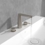 Rubinetto per lavabo a tre fori Villeroy & Boch Conum con troppopieno a tirante - vista tecnica