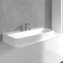 Rubinetto per lavabo a tre fori Villeroy & Boch Conum con troppopieno a tirante