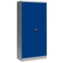 Wolfstahl Büro Stahlschrank - Aktenschrank Enzianblau-Lichtgrau abschliessbar 92x42x195cm, zerlegt - Detailansicht