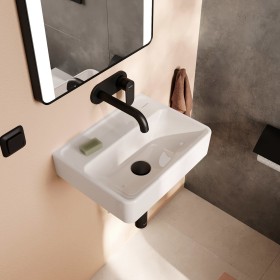 Lavabo hansgrohe Xanuia Q 450/340 sans trou de robinet ni trop-plein, SmartClean