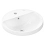 hansgrohe Xuniva S Vasque encastrée ronde Ø 45 cm, avec 1 trou de robinet et trop-plein, avec SmartClean - vue détaillée