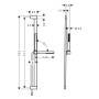 Ensemble de douche hansgrohe Pulsify S 100 avec 1 jet et barre de douche 90 cm, EcoSmart+ - photo produit