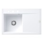 Villeroy & Boch Subway Style 45 Einbauspüle, Ablaufgarnitur mit Handbetätigung, Becken links