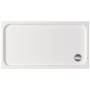 Receveur de douche rectangulaire Duravit D-Code 140 x 75 cm avec Antidérapant