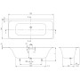 Vasca Villeroy & Boch Loop & Friends Square Duo 180 x 80 cm