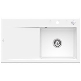 Lavello incasso Villeroy & Boch Subway Style 50, piletta con azionamento a distanza, vasca a destra