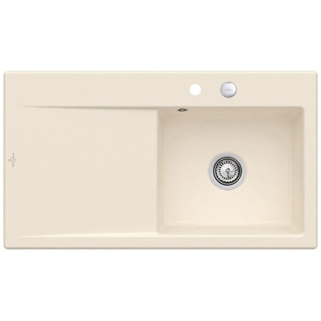 Lavello incasso Villeroy & Boch Subway Style 50 FLAT, piletta con azionamento eccentrico, vasca a destra