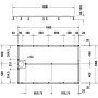 Duravit Fussgestell für Stonetto Duschwanne 160 x 100 cm - Detailansicht