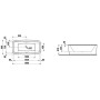 LAUFEN Palomba Collection Badewanne 180 x 90 cm - Detailansicht