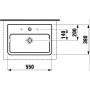 Vasque LAUFEN PRO S 55 cm - vue détaillée