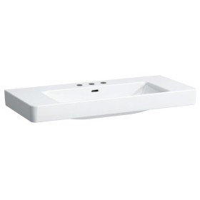 Vasque à poser LAUFEN PRO S 105 cm avec 3 trous de robinet et trop-plein