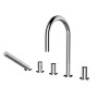 Combinaison de remplissage de baignoire 5 trous LAUFEN Kartell