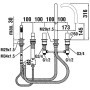 Combinaison de remplissage de baignoire 5 trous LAUFEN Kartell