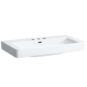Vasque LAUFEN PRO S 85 cm encastrable, avec 3 trous de robinet